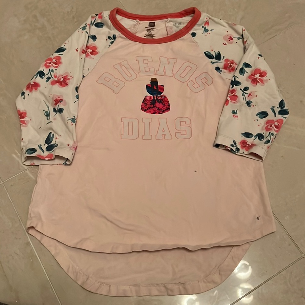 Tea Collection 3/4 length baseball sleeve tee